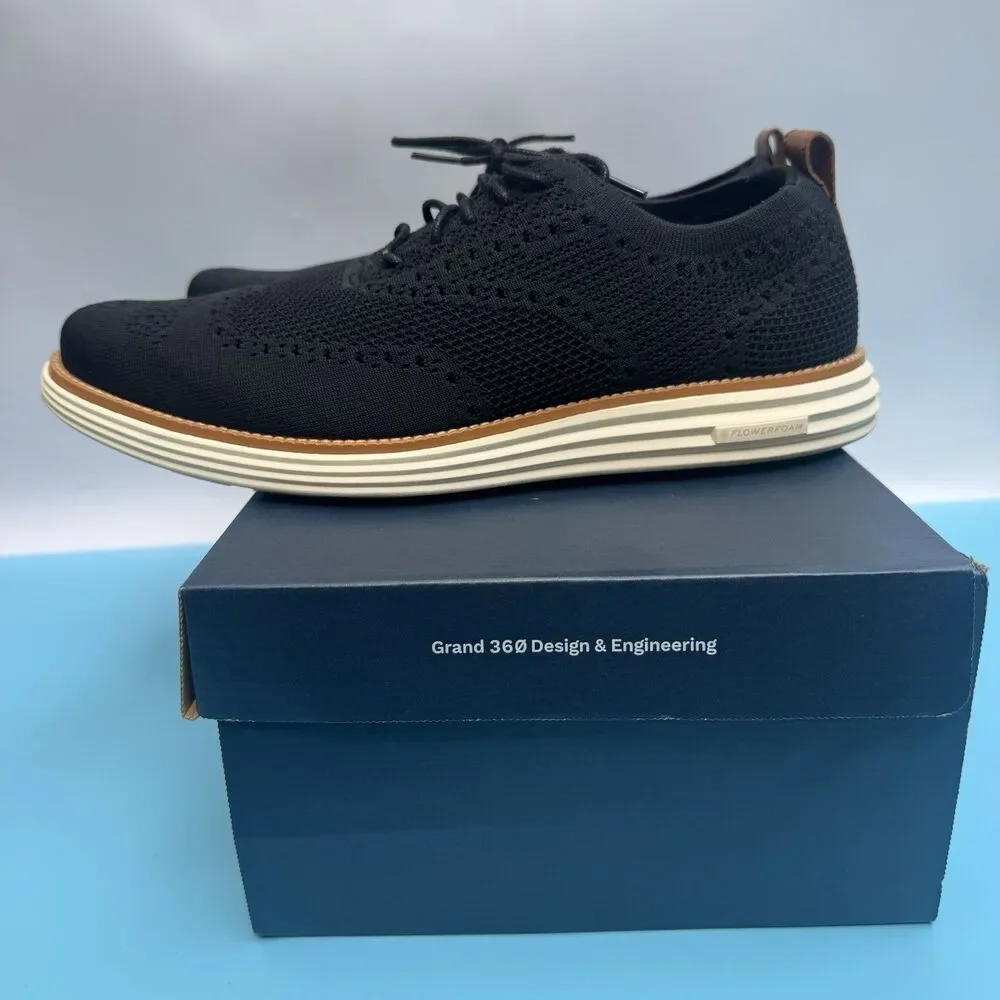 COLE HAAN Original Grand Remastered Stitchlite Oxford Black/British Tan US 13